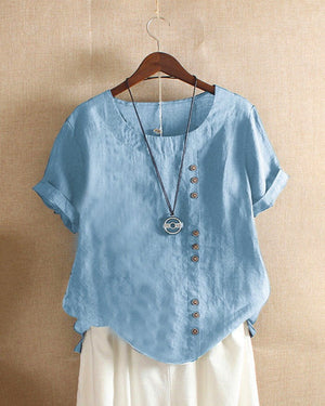 Stylish Women's Short Sleeve Blouse