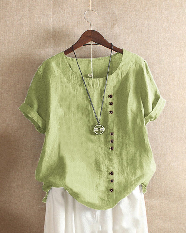 Stylish Women's Short Sleeve Blouse