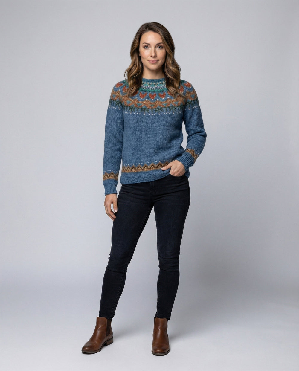 Women's Vintage Icelandic Knit Sweater