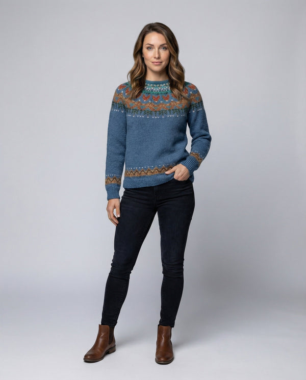 Women's Nordic Fair Isle Knit Sweater