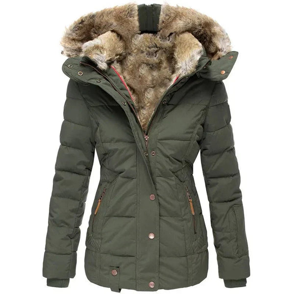 Women’s Faux Fur Hooded Winter Parka