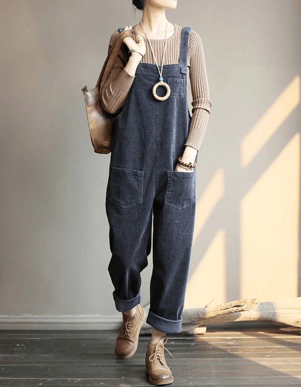 Women’s Relaxed Pocket Dungaree Jumpsuit