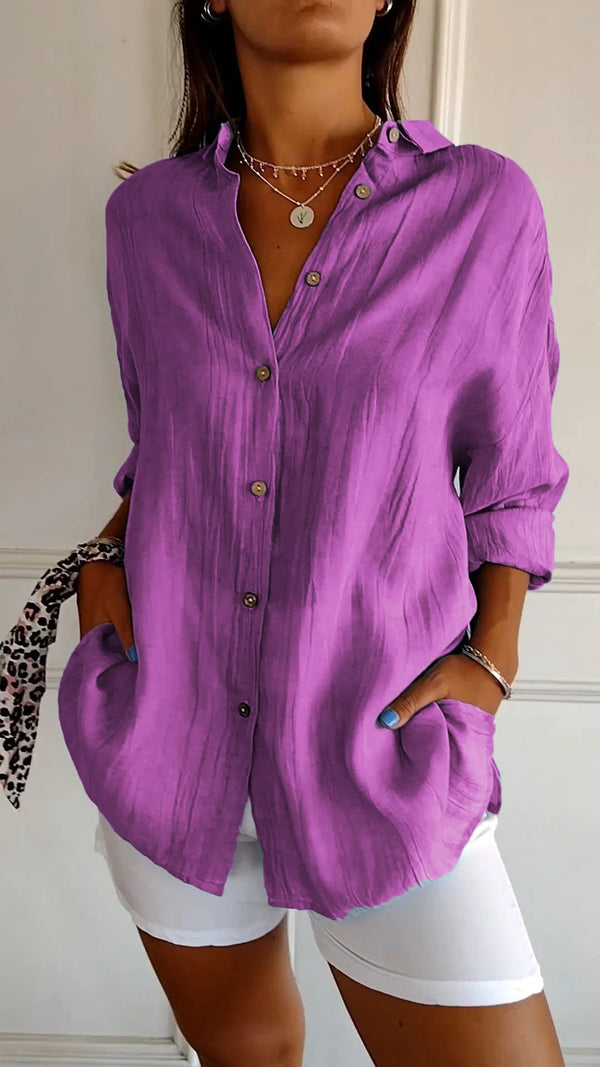Stylish Women's Summer Button Down Shirt
