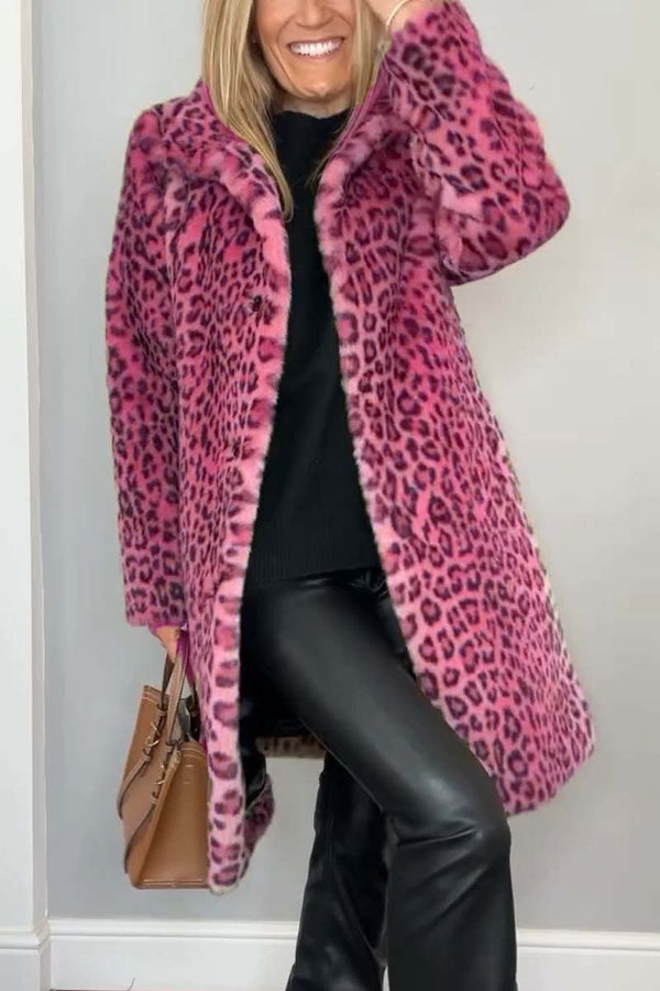 Elegant Leopard Print Coat - Premium Quality