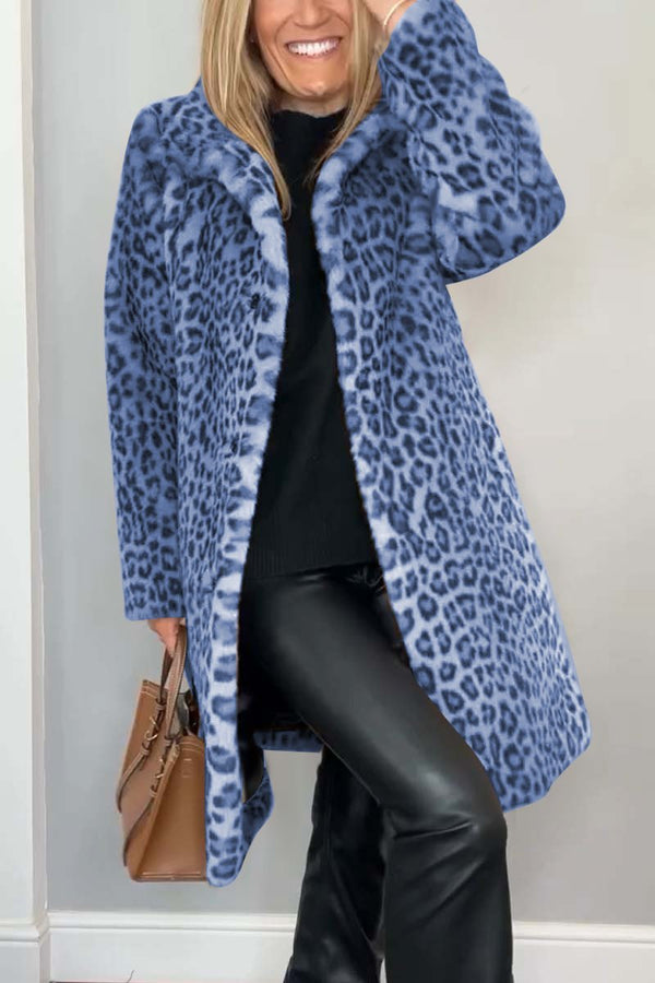 Elegant Leopard Print Coat - Premium Quality