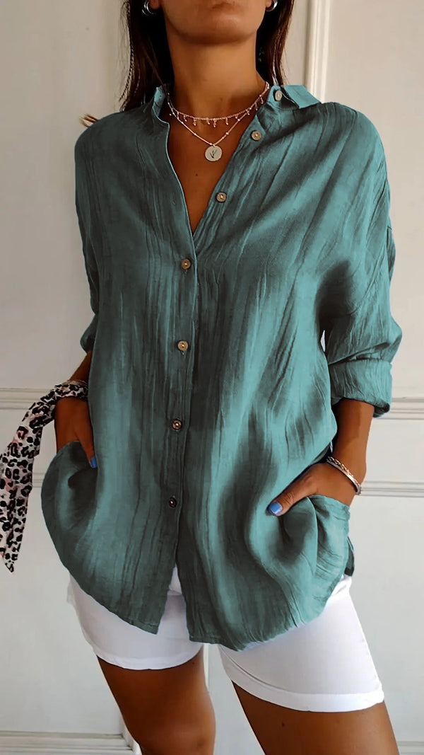 Stylish Women's Summer Button Down Shirt