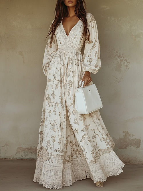 Chic Bohemian Floral Maxi Dress