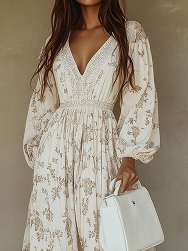 Chic Bohemian Floral Maxi Dress