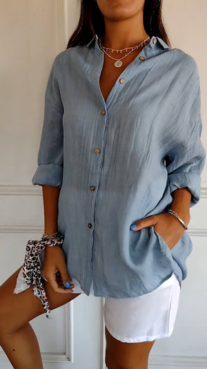 Stylish Women's Summer Button Down Shirt
