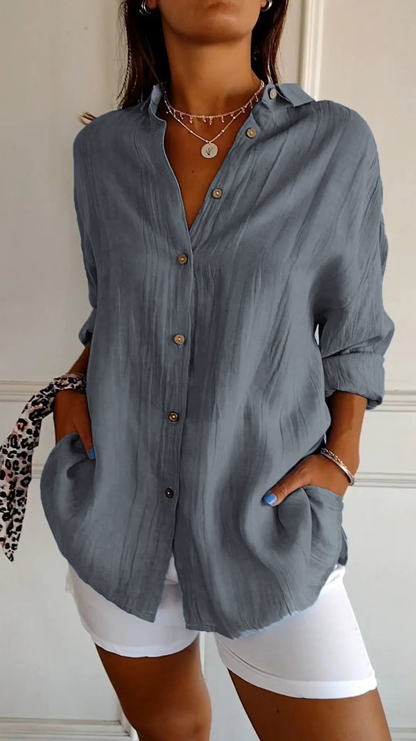 Stylish Women's Summer Button Down Shirt