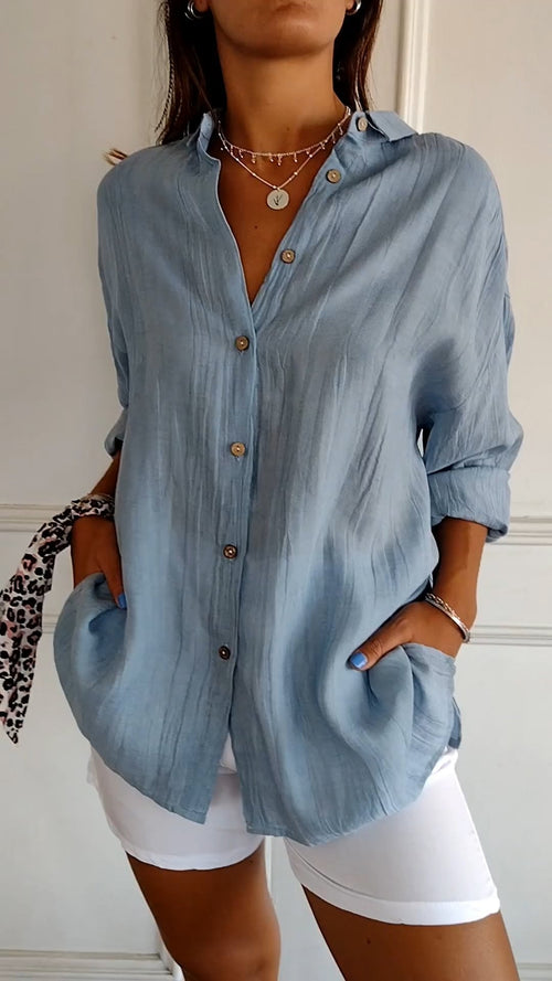 Stylish Women's Summer Button Down Shirt