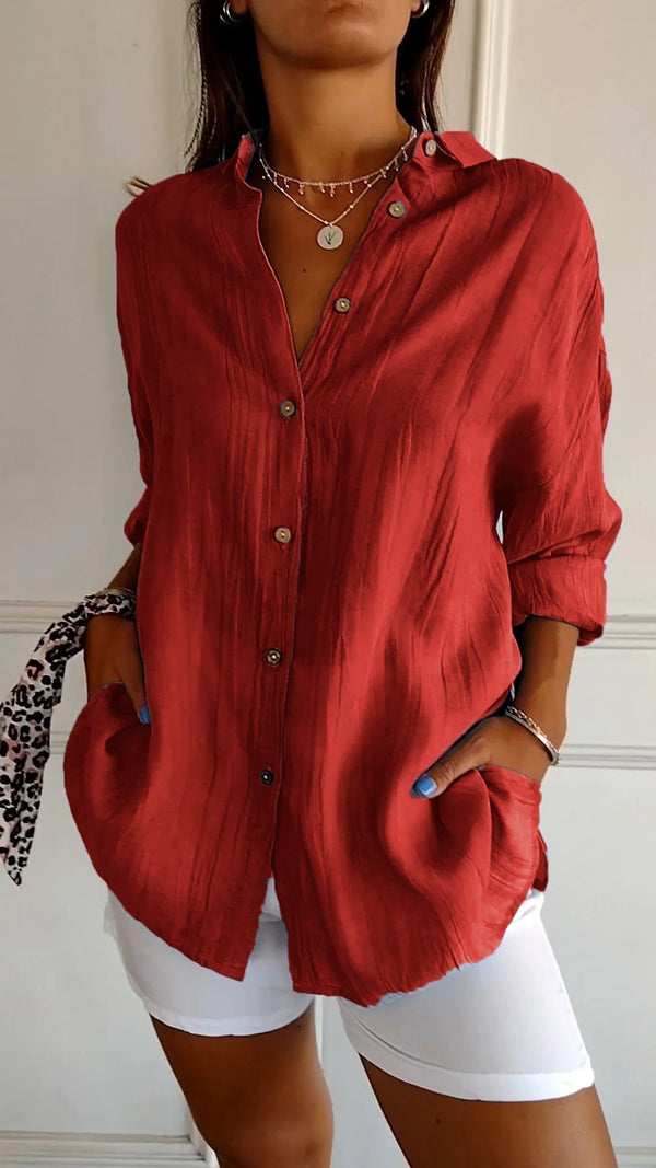 Stylish Women's Summer Button Down Shirt