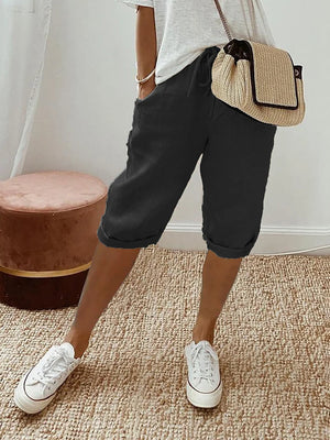 Comfortable Summer Shorts with Adjustable Drawstring for Women