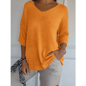 Chic V-neck Blouse - Stylish & Comfortable