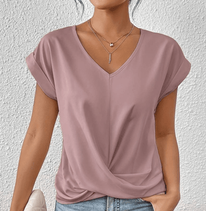 Slimming V-Neck Top for Tummy Control