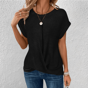 Soft Tummy-Control Waffle-Knit Top