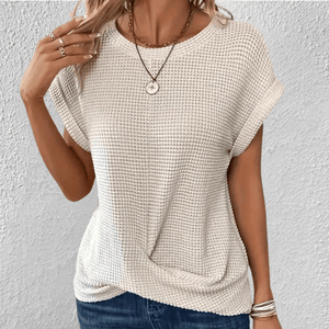 Soft Tummy-Control Waffle-Knit Top
