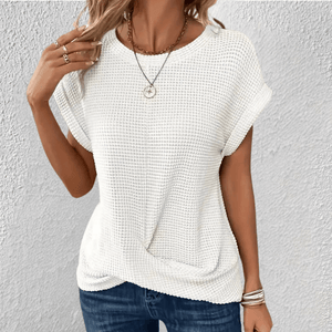 Soft Tummy-Control Waffle-Knit Top