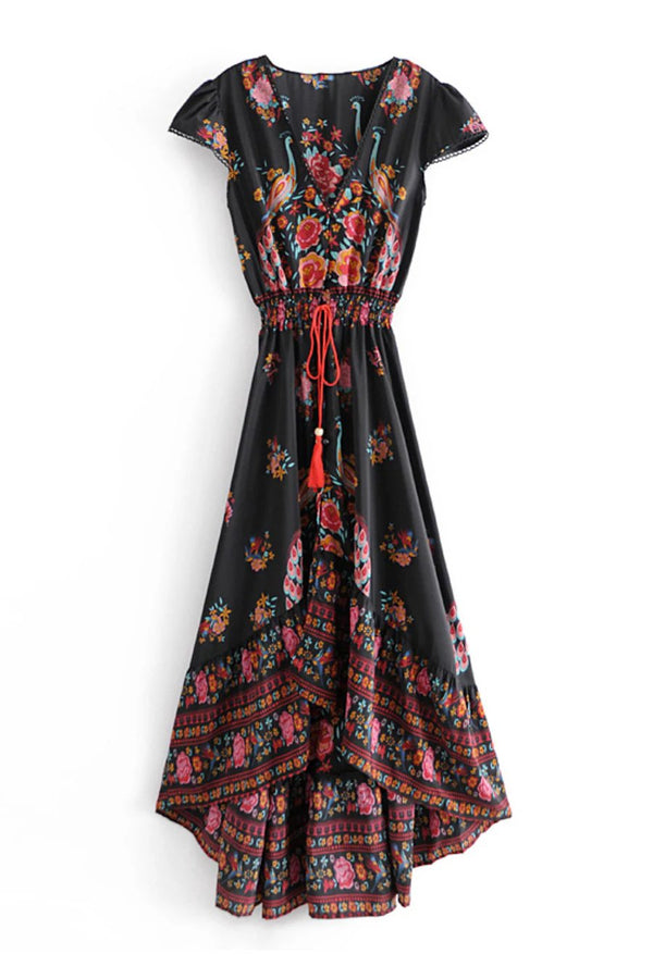 Elegant Women’s Floral Maxi Dress