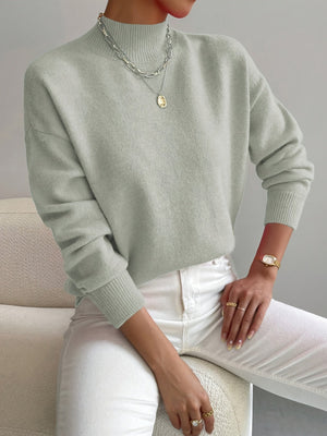 Elegant Turtleneck Knitwear Warm