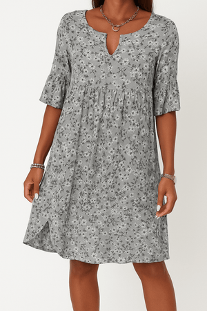 Elegant Floral Mini Dress with Flattering Fit