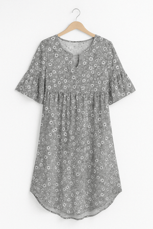 Elegant Floral Mini Dress with Flattering Fit