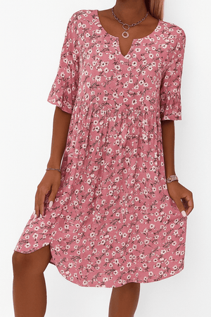 Elegant Floral Mini Dress with Flattering Fit