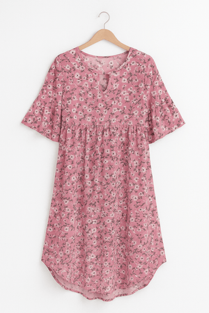 Elegant Floral Mini Dress with Flattering Fit