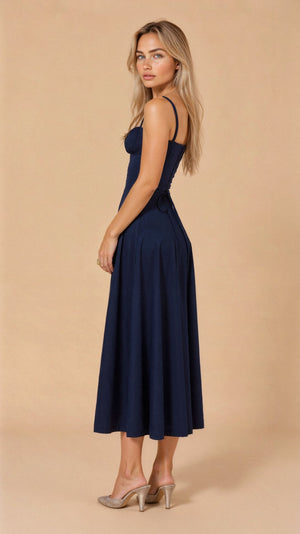 Elegant Waist Dress with Flattering Fit