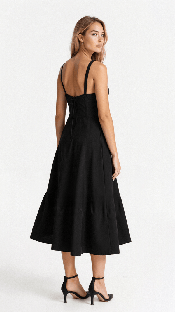 Elegant Waist Dress with Flattering Fit