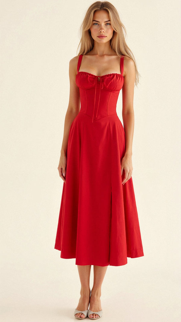 Elegant Waist Dress with Flattering Fit