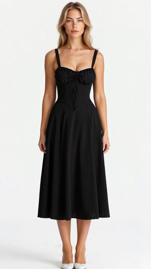Elegant Waist Dress with Flattering Fit