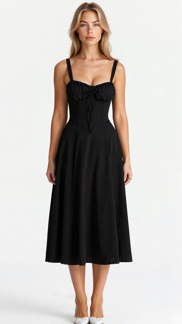 Elegant Waist Dress with Flattering Fit