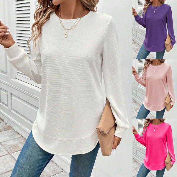 Women's Relaxed Long Sleeve Tunic Top