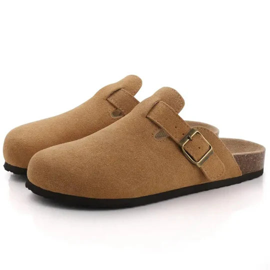 Comfortable Stylish Suede Cork Slippers for Women