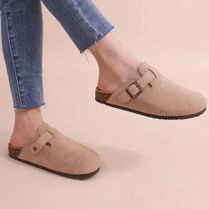 Comfortable Stylish Suede Cork Slippers for Women