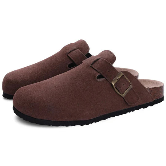 Comfortable Stylish Suede Cork Slippers for Women
