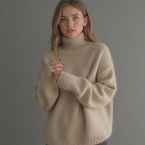 Women’s Cozy Oversized Turtleneck Sweater