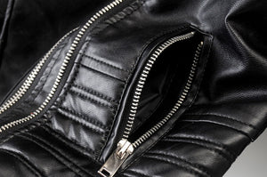 Women's Classic Biker Jacket with Timeless Moto Styling