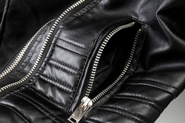 Women's Classic Biker Jacket with Timeless Moto Styling