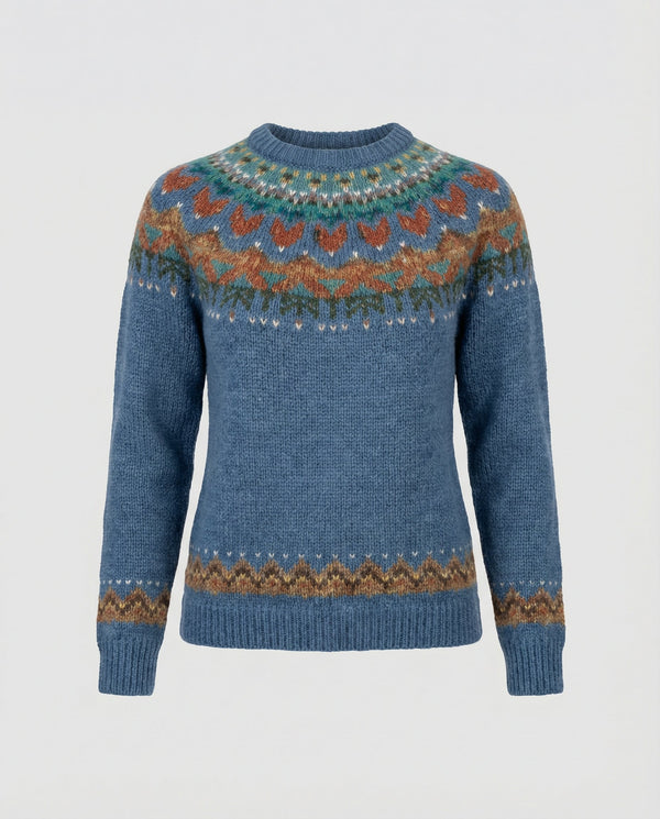 Women's Vintage Icelandic Knit Sweater