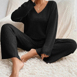Cozy Knit Loungewear Set for Women