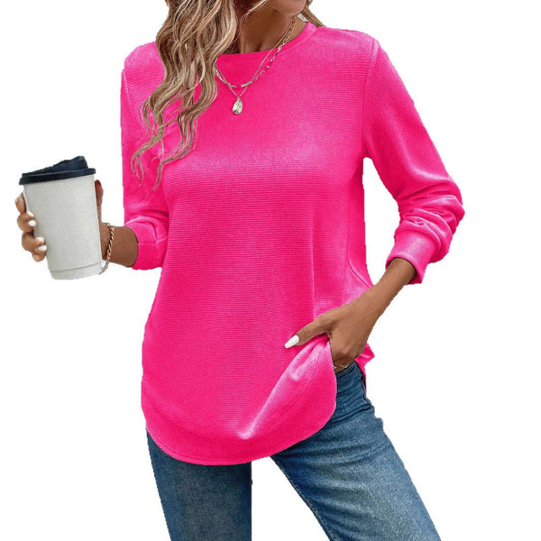 Women's Relaxed Long Sleeve Tunic Top