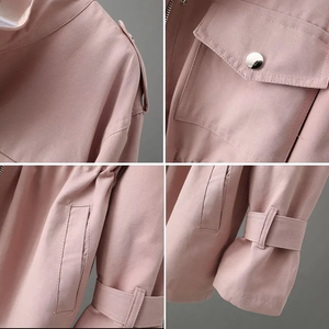 Women's Utility Style Drawstring Waist Casual Blazer