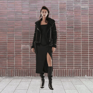 Warm Shearling Aviator Jacket Stylish