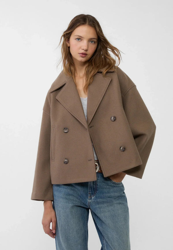 Women’s Structured Double-Breasted Statement Jacket