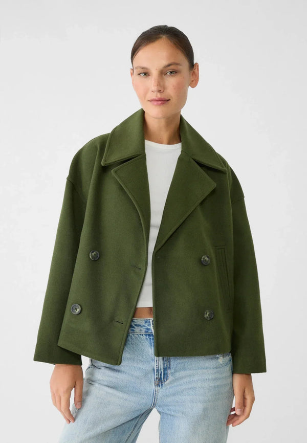 Women’s Structured Double-Breasted Statement Jacket