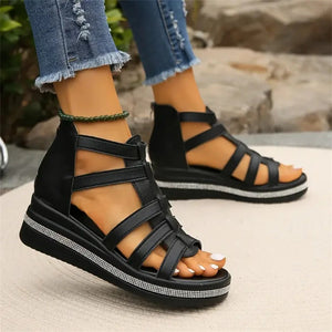 Stylish Rhinestone Wedge Sandals for Women