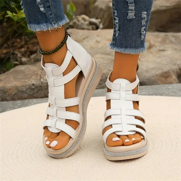 Stylish Rhinestone Wedge Sandals for Women