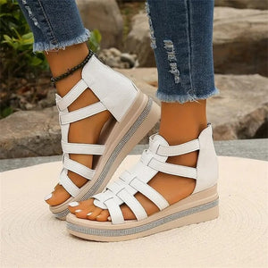 Stylish Rhinestone Wedge Sandals for Women